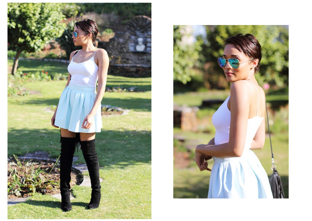 Fashion blogger thigh high boots style 24