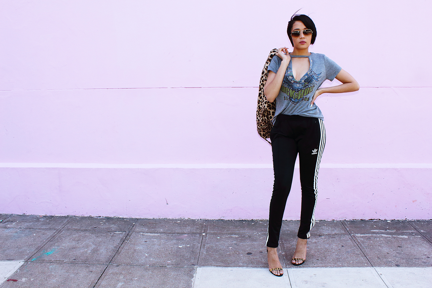 Adidas & Leopard Print | OOTD